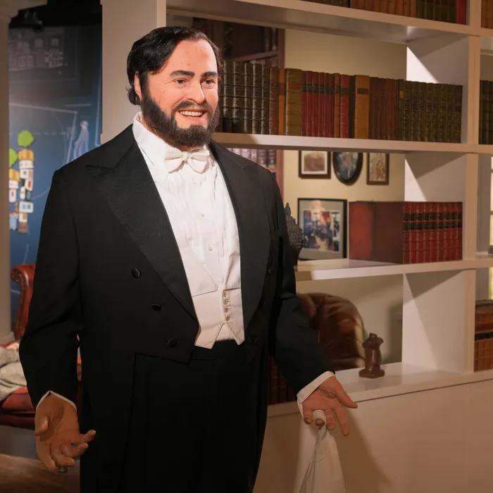 Wax figure of Luciano Pavarotti at Madame Tussauds™ Vienna