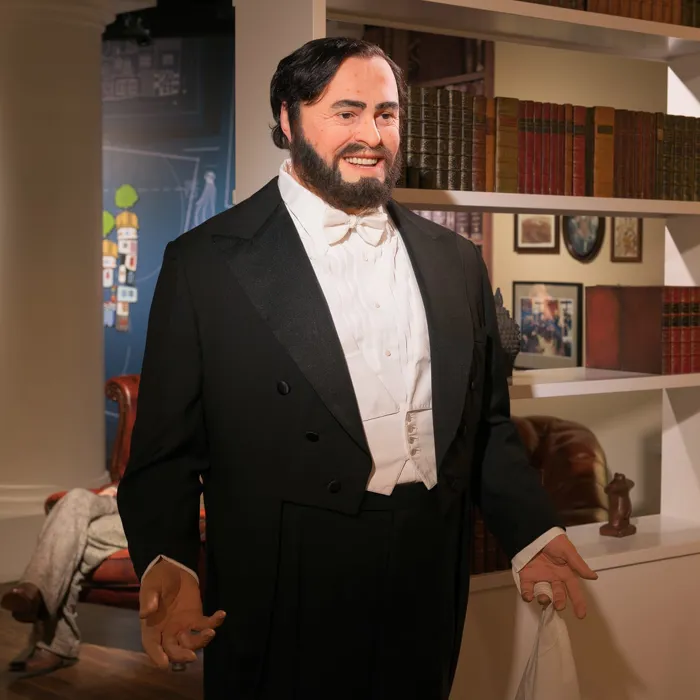 Wax figure of Luciano Pavarotti at Madame Tussauds™ Vienna