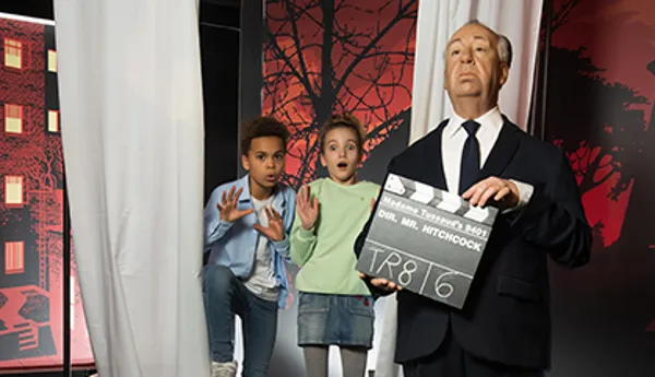 Make your own movie scenes with Alfred Hitchcock.